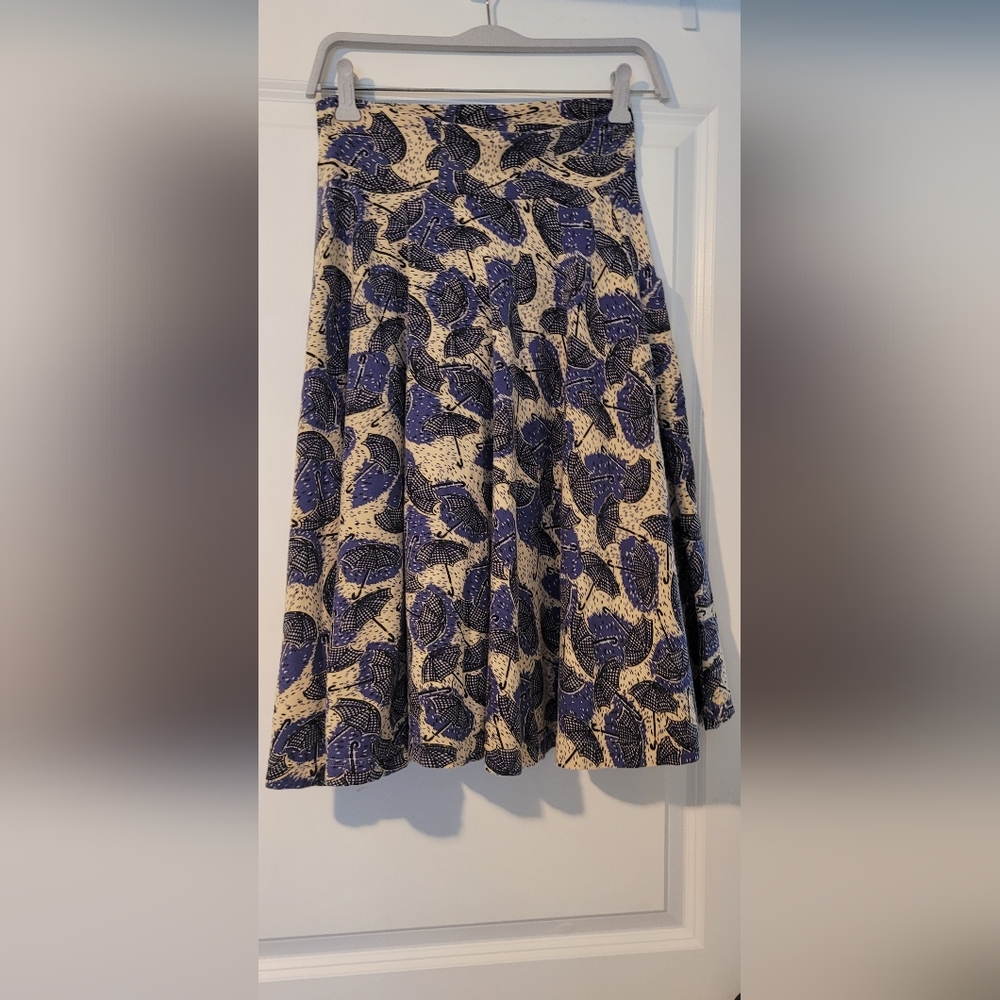 Effie's Heart Rainy Day Umbrella Print Skirt - Picture 5 of 11